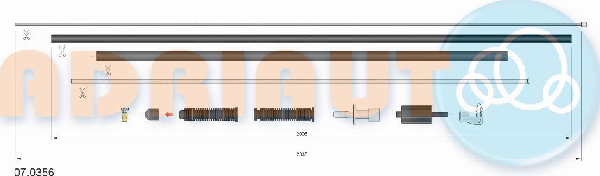 Adriauto 07.0356 - Жило за газ parts5.com