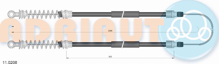 Adriauto 11.0208 - Tažné lanko, parkovací brzda parts5.com