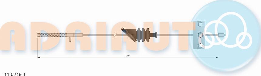 Adriauto 11.0219.1 - Cablu, frana de parcare parts5.com