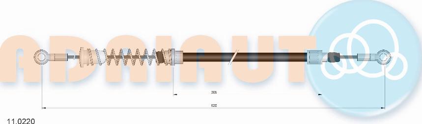 Adriauto 11.0220 - Cablu, frana de parcare parts5.com