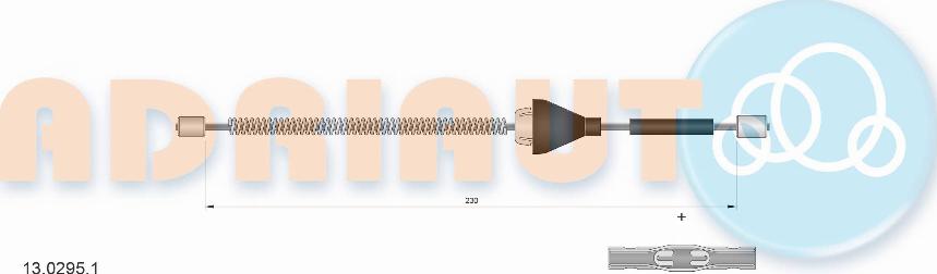 Adriauto 13.0295.1 - Cablu, frana de parcare parts5.com