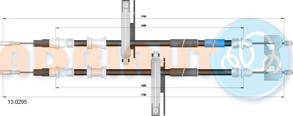 Adriauto 13.0295 - Zicovod,rocna zavora parts5.com