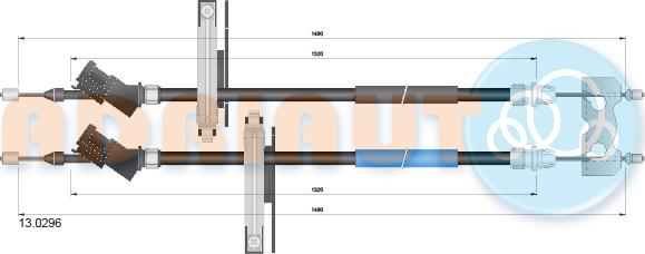 Adriauto 13.0296 - Zicovod,rocna zavora parts5.com