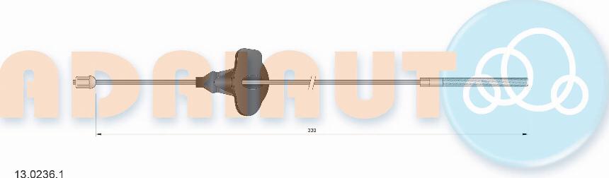 Adriauto 13.0236.1 - Cable, parking brake parts5.com