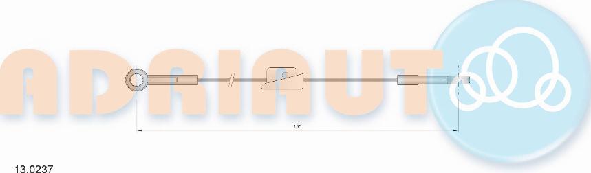 Adriauto 13.0237 - Cablu, frana de parcare parts5.com