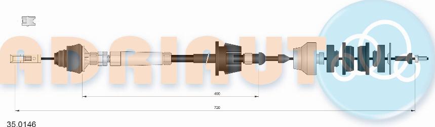 Adriauto 35.0146 - Tross,sidurikasutus parts5.com