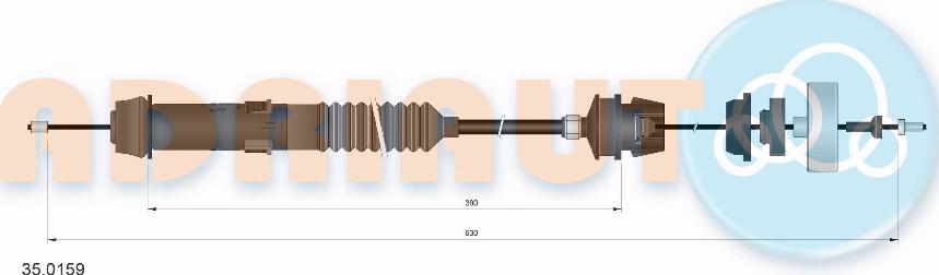 Adriauto 35.0159 - Huzal, kuplungműködtetés parts5.com