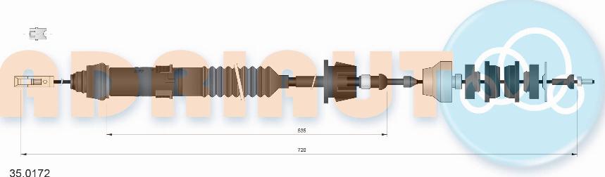 Adriauto 35.0172 - Tross,sidurikasutus parts5.com