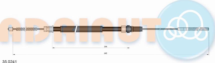 Adriauto 35.0241 - Cablu, frana de parcare parts5.com