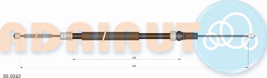 Adriauto 35.0242 - Cablu, frana de parcare parts5.com