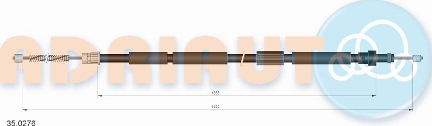 Adriauto 35.0276 - Ντίζα, φρένο ακινητοποίησης parts5.com