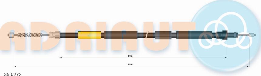 Adriauto 35.0272 - Vaijeri, seisontajarru parts5.com