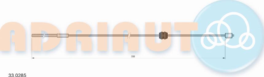 Adriauto 33.0285 - Cablu, frana de parcare parts5.com