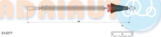 Adriauto 33.0277 - Cięgło, hamulec postojowy parts5.com