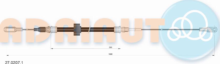 Adriauto 27.0207.1 - Cablu, frana de parcare parts5.com