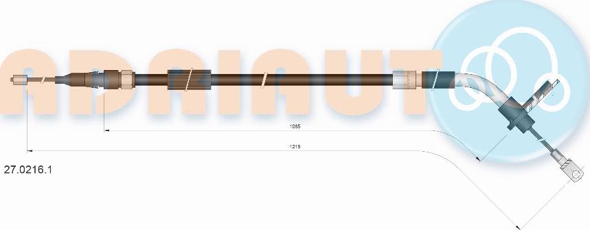 Adriauto 27.0216.1 - Seilzug, Feststellbremse parts5.com