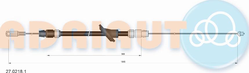 Adriauto 27.0218.1 - Cable, parking brake parts5.com