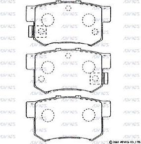 Advics SN419P - Brake Pad Set, disc brake parts5.com