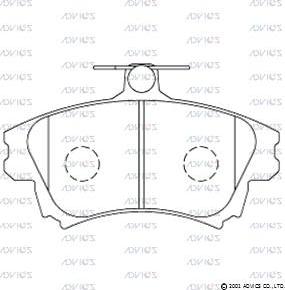 DJ Parts BP1816 - Set placute frana,frana disc parts5.com