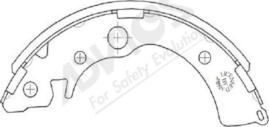 ADVICS-SEA C8N011Y - Set saboti frana parts5.com