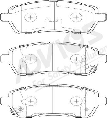 ADVICS-SEA E1N094Y - Set placute frana,frana disc parts5.com