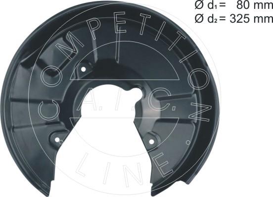 AIC 57067 - Chapa protectora contra salpicaduras, disco de freno parts5.com