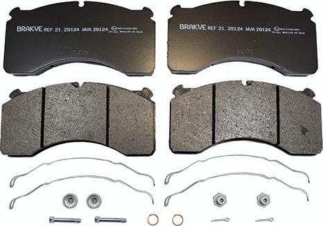 AIR FREN 21.29124 - Brake Pad Set, disc brake parts5.com