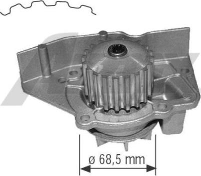 Airtex 1563 - Pompa wodna parts5.com