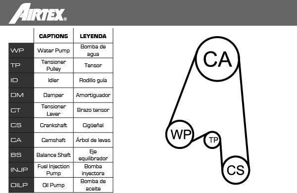 Airtex WPK-153002 - Su pompası + Triger kayışı seti parts5.com