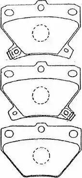 AISIN A2N007 - Set placute frana,frana disc parts5.com