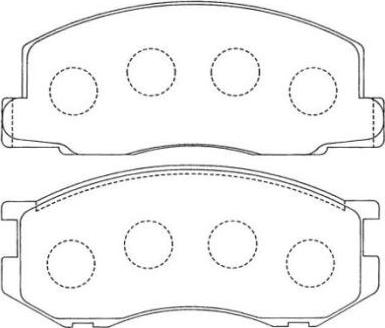 AISIN ASN-136 - Set placute frana,frana disc parts5.com