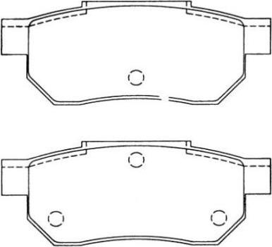 AISIN ASN-2011 - Σετ τακάκια, δισκόφρενα parts5.com