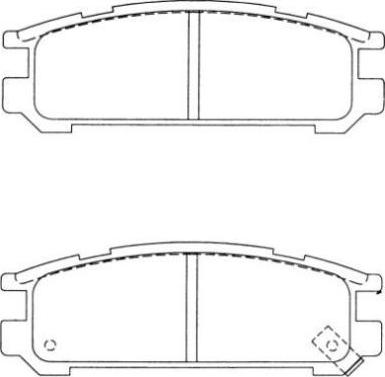 AISIN ASN-2024 - Bremsbelagsatz, Scheibenbremse parts5.com