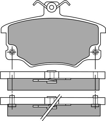 AISIN ASN-2187 - Sada brzdových destiček, kotoučová brzda parts5.com