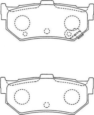 AISIN ASN-236W - Σετ τακάκια, δισκόφρενα parts5.com