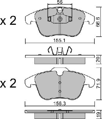 AISIN BPFO-1003 - Jarrupala, levyjarru parts5.com