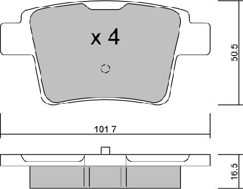 AISIN BPFO-2006 - Set placute frana,frana disc parts5.com