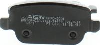 AISIN BPFO-2001 - Bremsbelagsatz, Scheibenbremse parts5.com