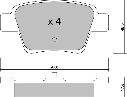 AISIN BPPE-2005 - Brake Pad Set, disc brake parts5.com