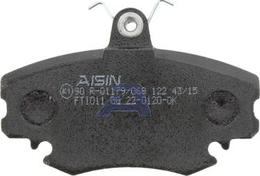 AISIN BPRE-1004 - Fékbetétkészlet, tárcsafék parts5.com