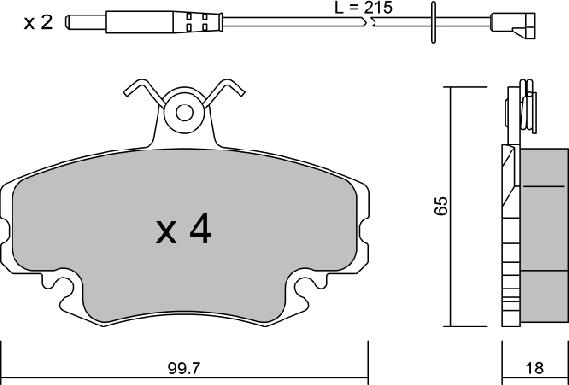 AISIN BPRE-1004 - Fékbetétkészlet, tárcsafék parts5.com