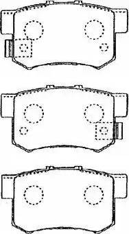 AISIN C2N021 - Комплект спирачно феродо, дискови спирачки parts5.com