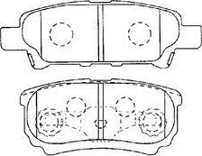 AISIN D2N049 - Brake Pad Set, disc brake parts5.com