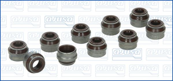 Ajusa 57005000 - Zestaw uszczelniaczy, trzonek zaworu parts5.com