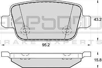 FORD 2 613 323 - Set placute frana,frana disc parts5.com