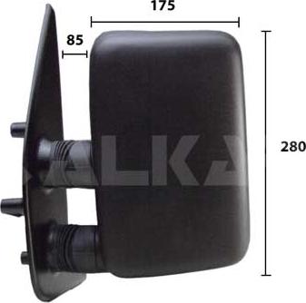 Alkar 9250961 - Външно огледало parts5.com