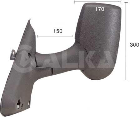 Alkar 9209960 - Rétroviseur extérieur parts5.com