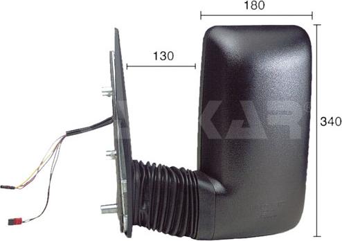 Alkar 9237977 - Lusterko zewnętrzne parts5.com