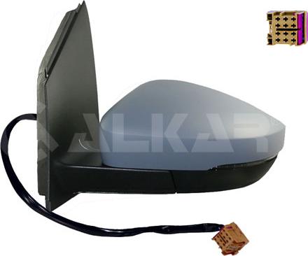 Alkar 6137123 - Oglinda exterioara parts5.com