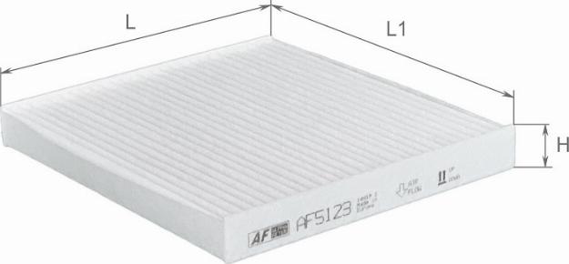 ALPHA FILTER AF5123 - Filtru, aer habitaclu parts5.com